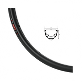 Rim Damco 26" 32h Double Wall Disc - Black - Genetik Sport