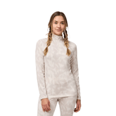 Baselayer Kombi Womens Merinomix Pro Zip Top - Light Camo Leo - Genetik Sport