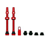 Tubeless Valve Presta Muc - Off V2 44mm Pair - Red - Genetik Sport