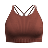 Sports Bra Smartwool Intraknit Strappy - Pecan Brown Heather - Genetik Sport