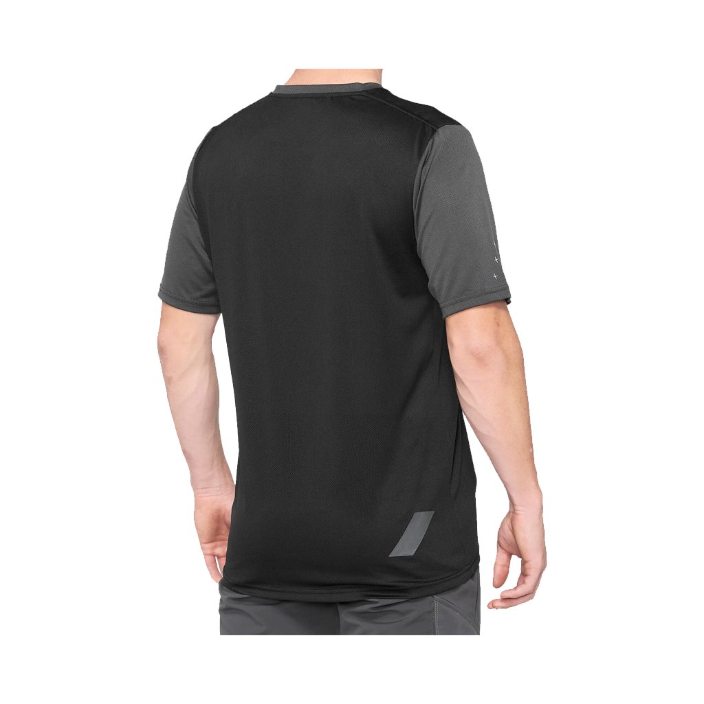 Jersey 100% Ridecamp SS - Black/Charcoal - Genetik Sport