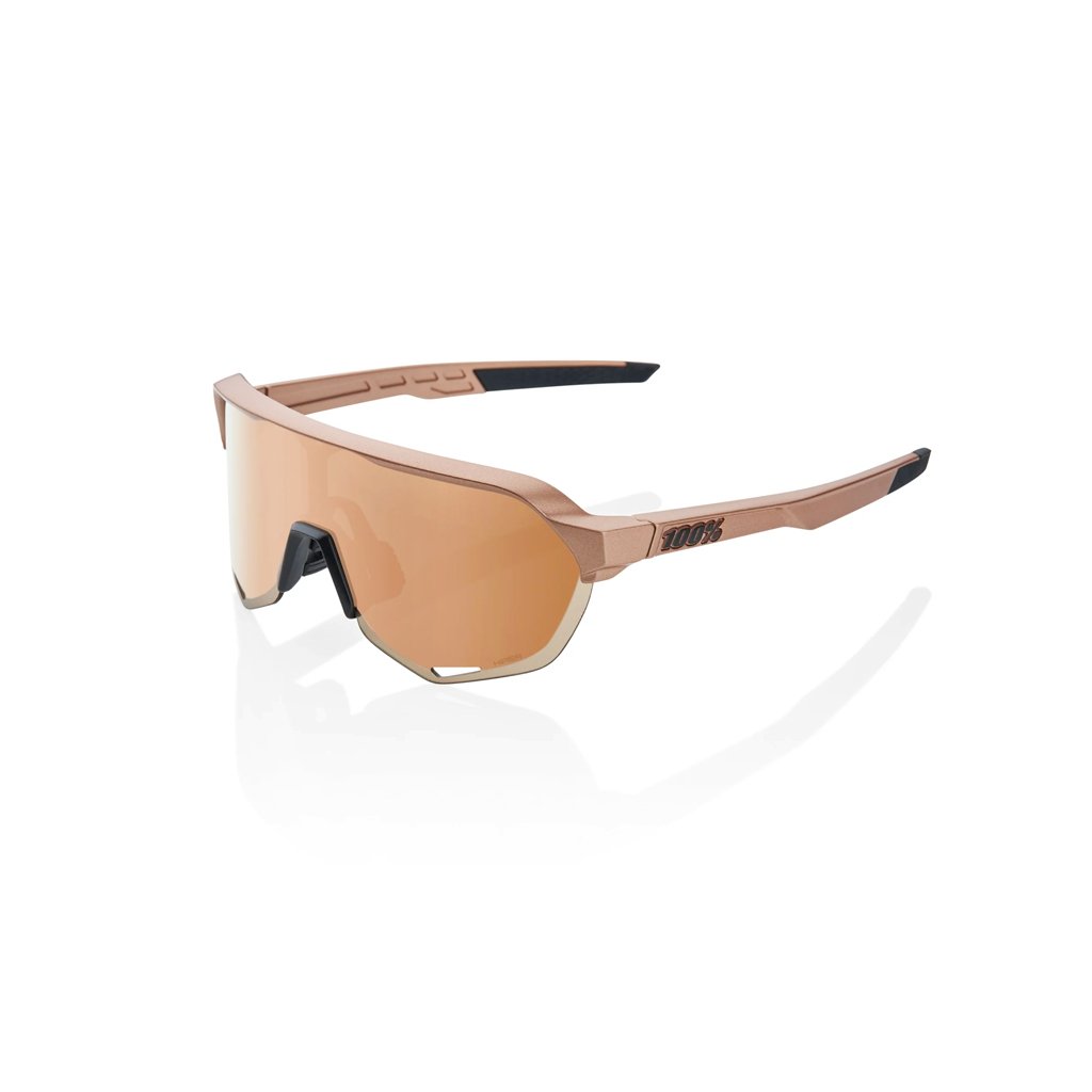 Sunglasses 100% S2 Matte Copper Chromium - HiPER Copper Mirror Lens - Genetik Sport