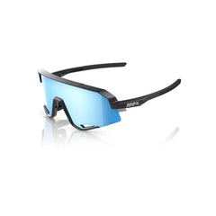 Sunglasses 100% Slendale Matte Black - HiPER Blue Multilayer Mirror - Genetik Sport