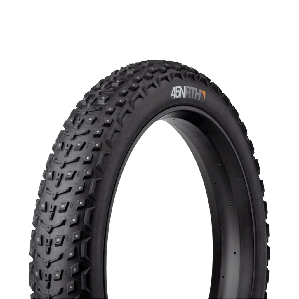 Tire 45NRTH Dillinger 5 27.5 x 4.5 Tubeless Folding Black 120TPI 252 Concave Carbide Aluminium Studs - Genetik Sport