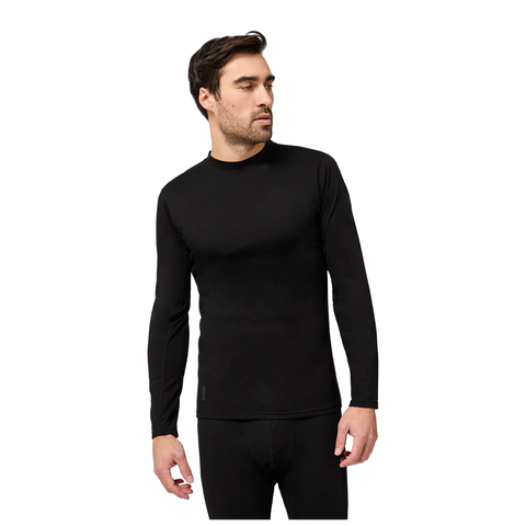 Baselayer Kombi Merinomix Pro Crew Top - Black - Genetik Sport
