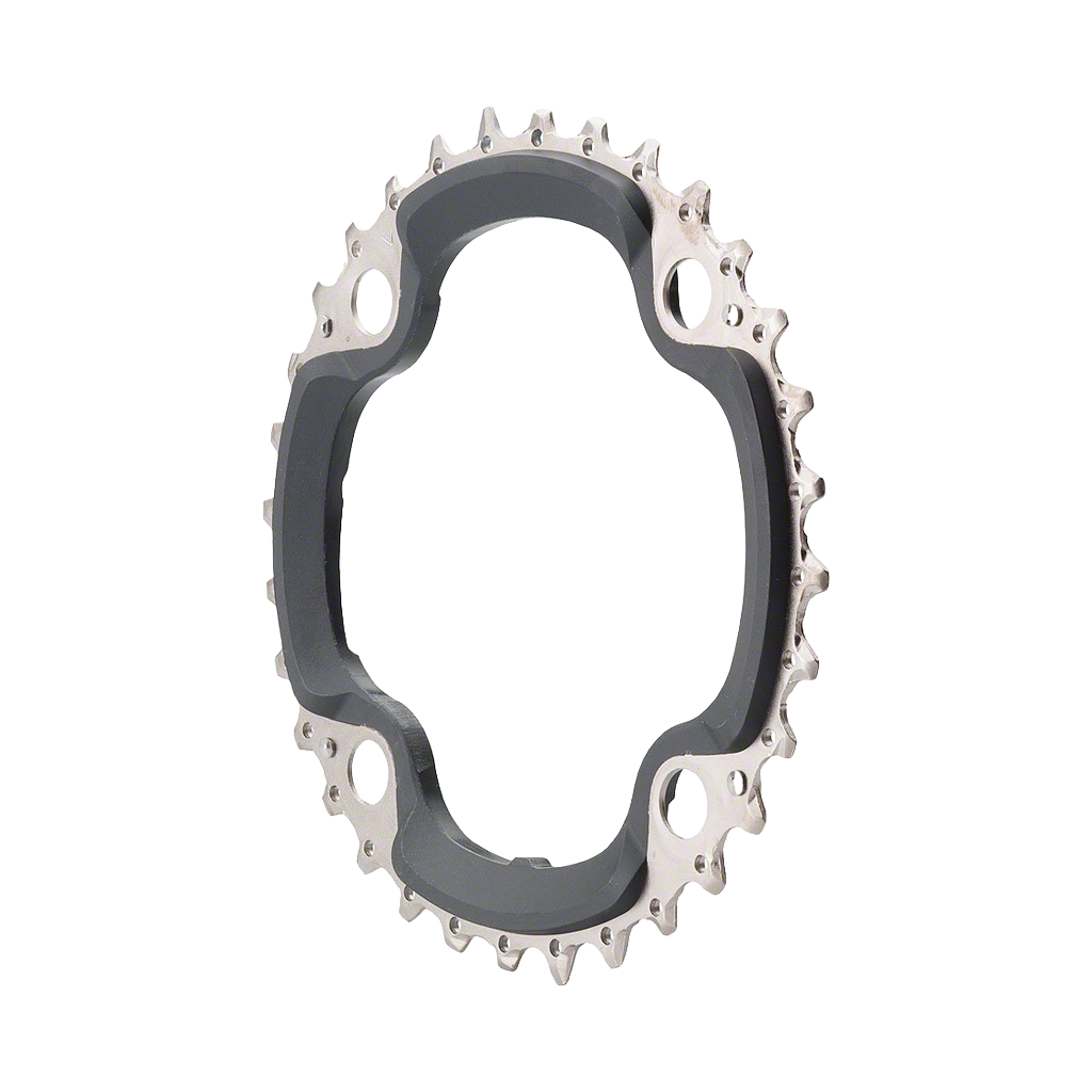 Chainring Shimano FC-M660 Triple 32T BCD 104mm - Black - Genetik Sport