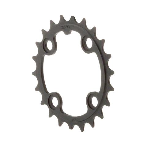 Chainring Truvativ 22T 4-Bolt BCD 64mm - Black - Genetik Sport