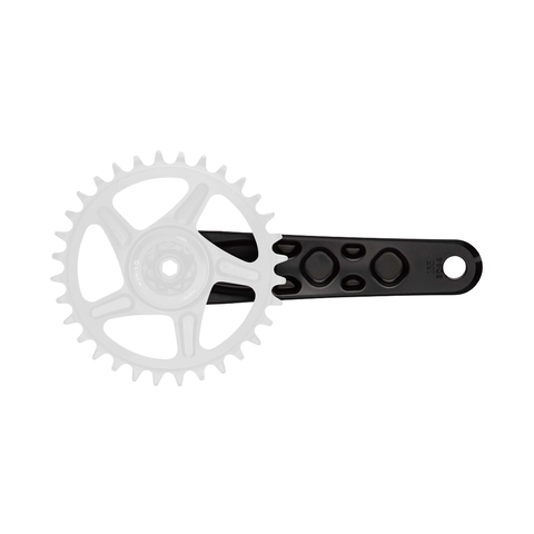 Crankset Race Face Turbine 170mm Length 136mm Spindle - Black - Genetik Sport