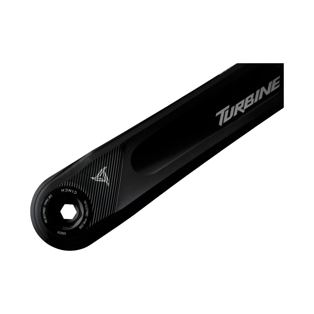 Crankset Race Face Turbine 170mm Length 143mm Spindle - Black - Genetik Sport