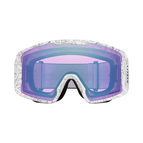 Goggles Oakley Line Miner L White Ghost Text - Prizm Snow Iced Iridium - Genetik Sport