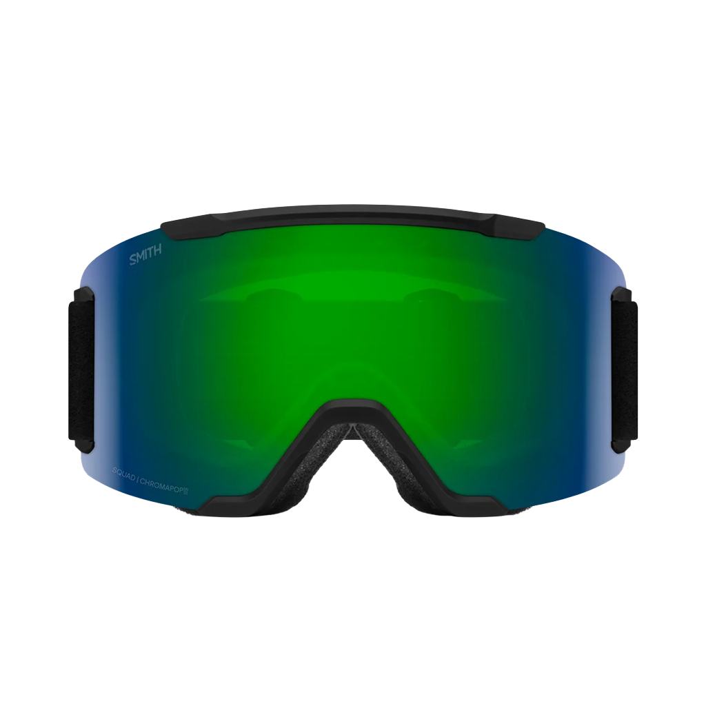 Goggles Smith Squad Black - ChromaPop Sun Green Mirror - Genetik Sport
