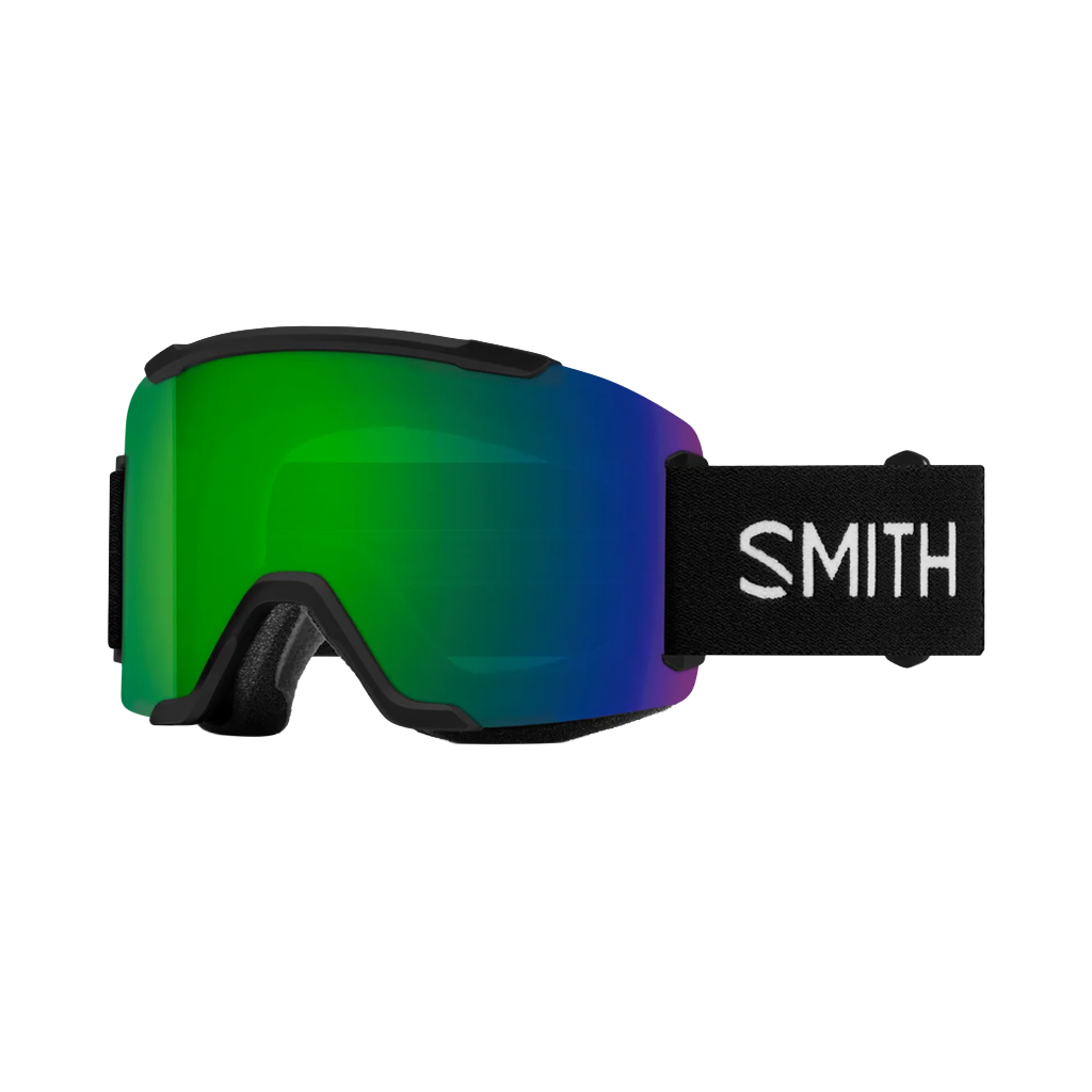 Goggles Smith Squad Black - ChromaPop Sun Green Mirror - Genetik Sport