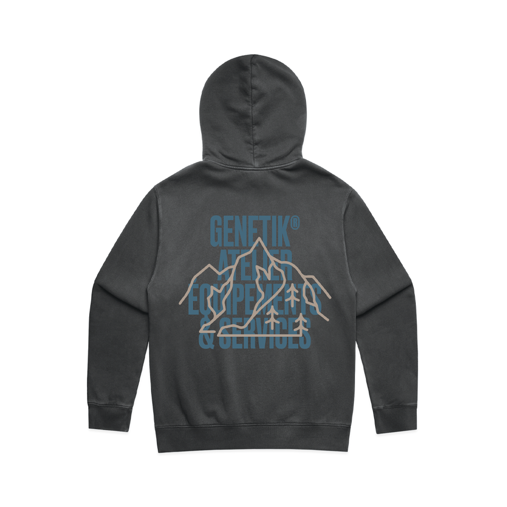 Hoodie Genetik Peak - Faded Black | Genetik Sport