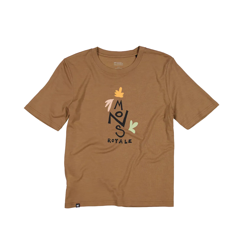 Jersey Mons Royale Womens Relaxed Tee Petal SS - Toffee - Genetik Sport