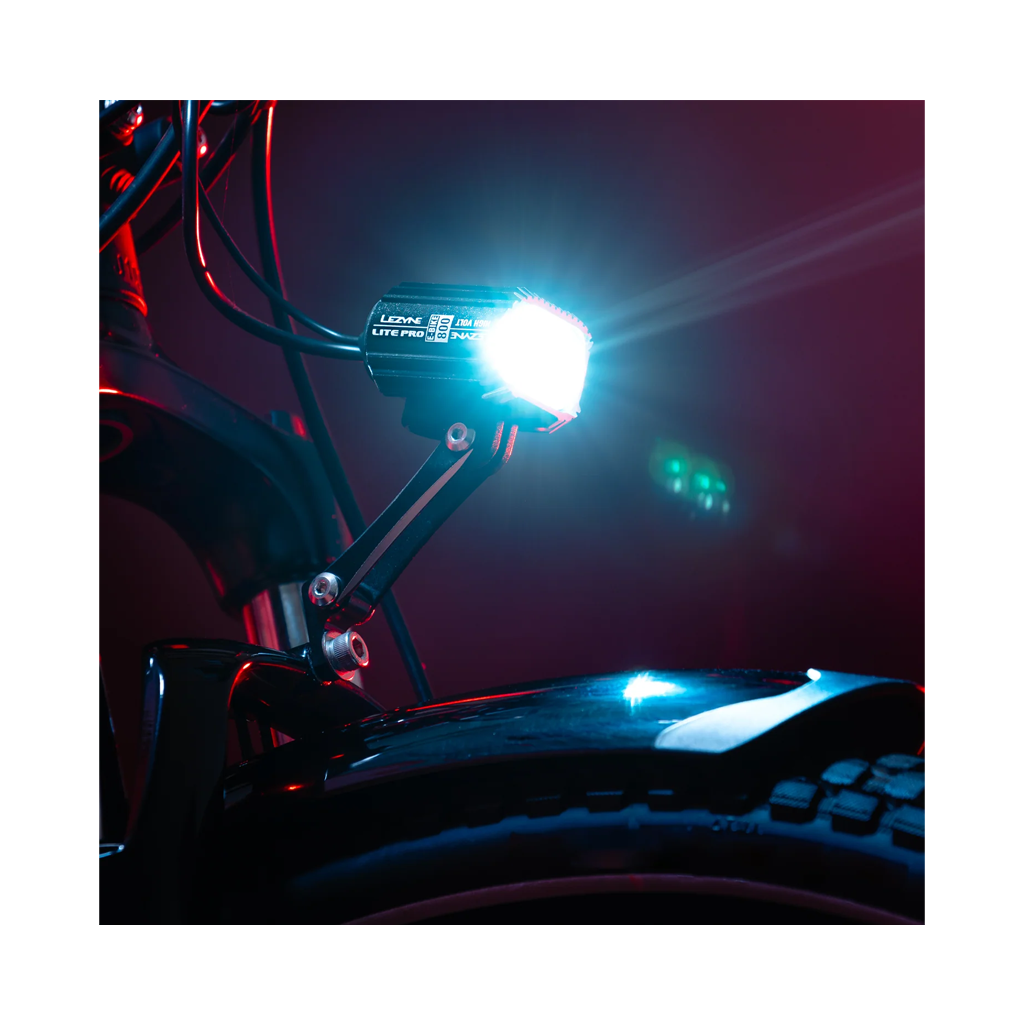 Light Lezyne E-Bike Lite Pro Drive 800 Switch High Volt Front - Black - Genetik Sport