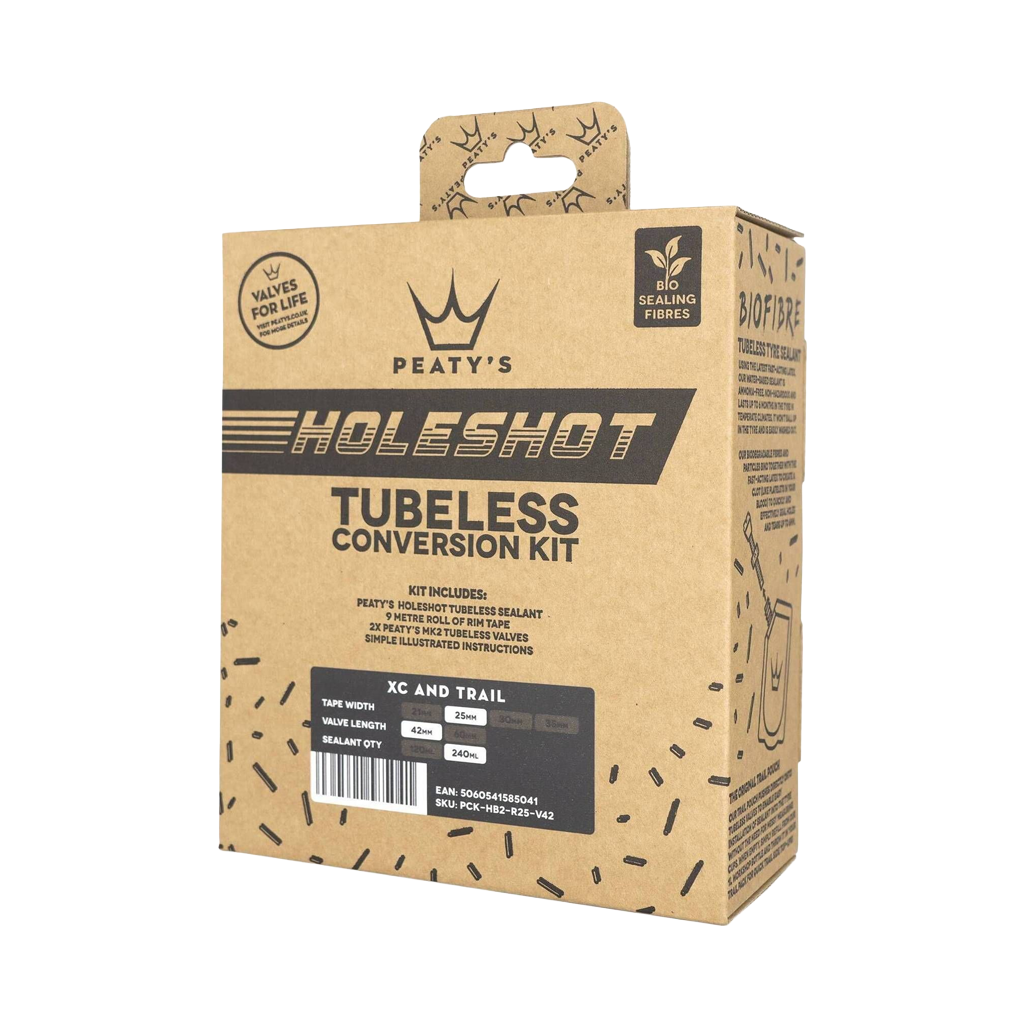 MTB Tubeless Conversion Kit Peatys 25mm XC - Genetik Sport