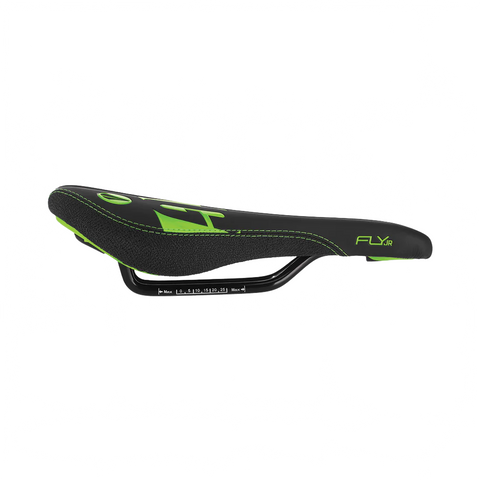 Saddle SDG Components Fly Jr - Black/Green - Genetik Sport