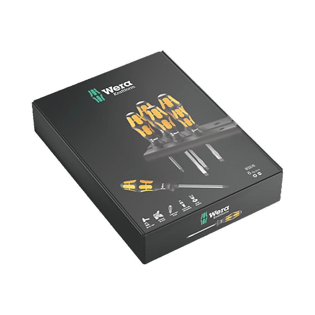 Screwdriver Set Wera Kraftform Chiseldriver- 6 Pieces