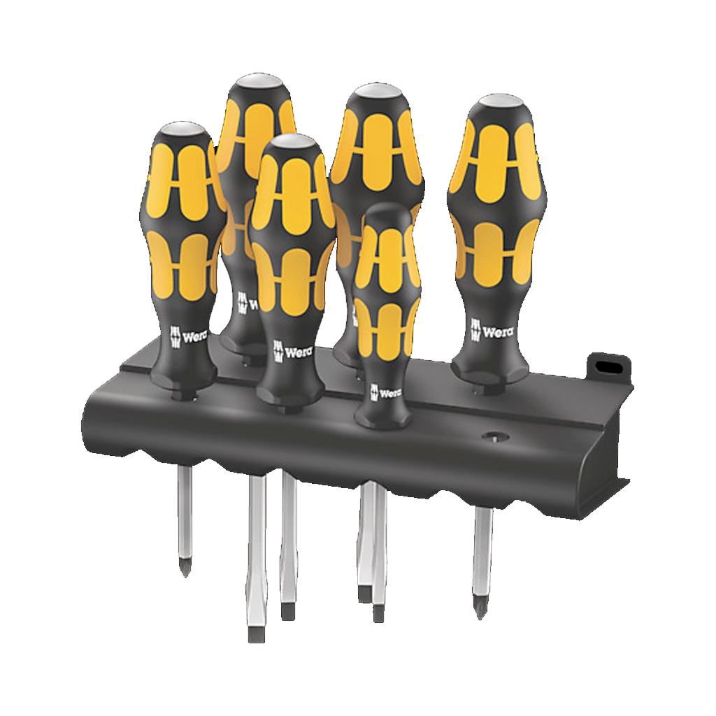 Screwdriver Set Wera Kraftform Chiseldriver- 6 Pieces