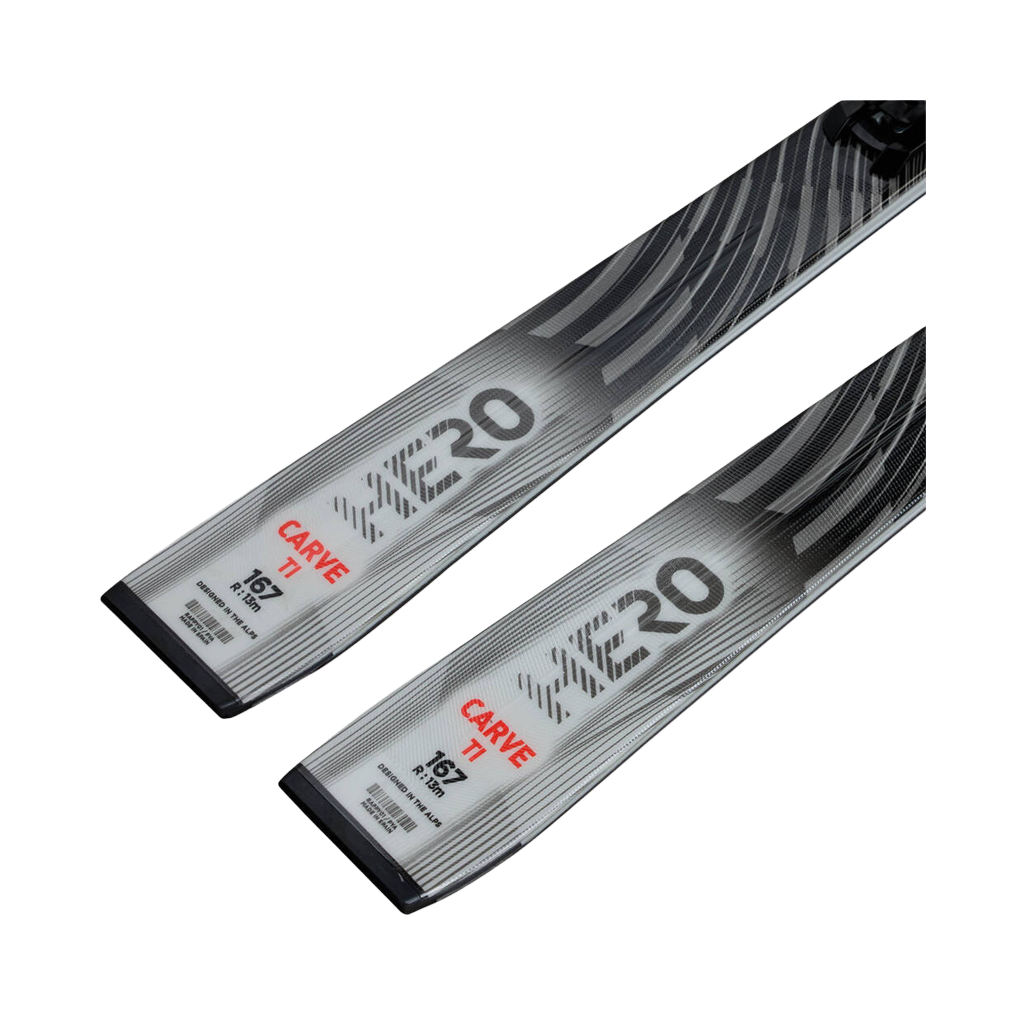 Skis Rossignol Hero Carve TI + NX 12 Konect GW B80 Silver Red - Genetik Sport