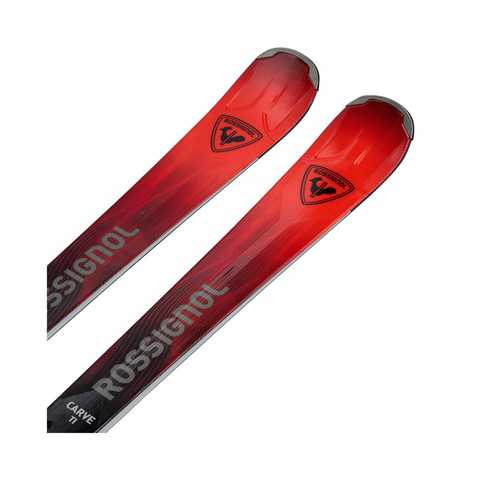 Skis Rossignol Hero Carve TI + NX 12 Konect GW B80 Silver Red - Genetik Sport