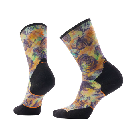 Socks Smartwool Womens Trail Run Targeted Cushion Floral Party Print - Multicolor - Genetik Sport