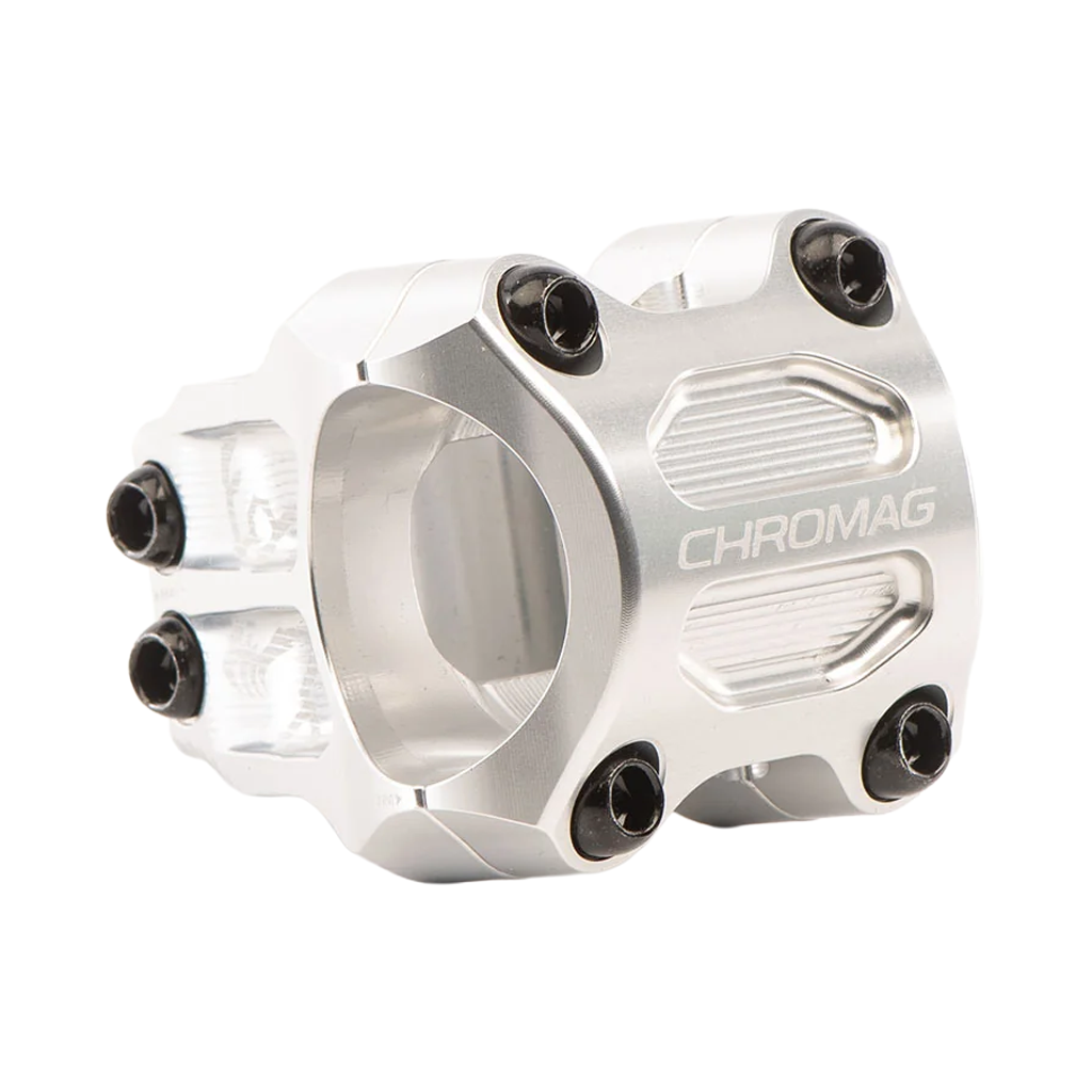 Stem Chromag RIZA 31.8mm Clamp 45mm Length - Silver - Genetik Sport