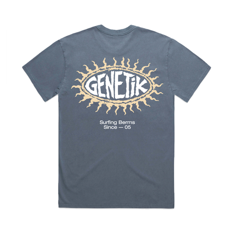 T-Shirt Genetik Surfing Berms - Faded Blue
