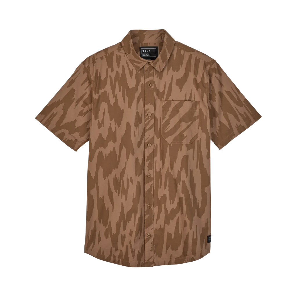 Woven Shirt Fox Mens Swarmer SS - Chai - Genetik Sport