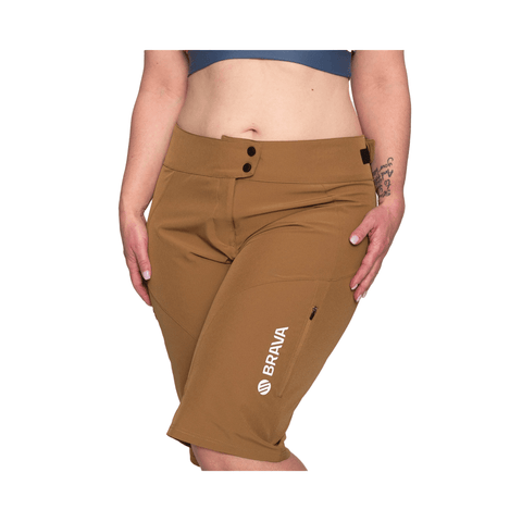 Shorts Brava Womens MTB - Trench - Genetik Sport