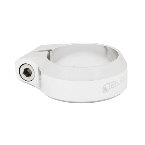 Seat Post Clamp Burgtec 34.9mm - Rhodium Silver - Genetik Sport