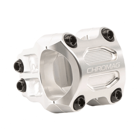 Stem Chromag RIZA 31.8mm Clamp 45mm Length - Silver - Genetik Sport