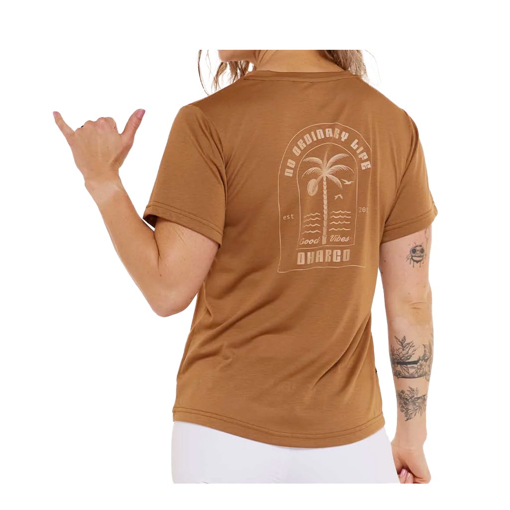 Jersey DHaRCO Womens Tech Tee SS - Caramel - Genetik Sport