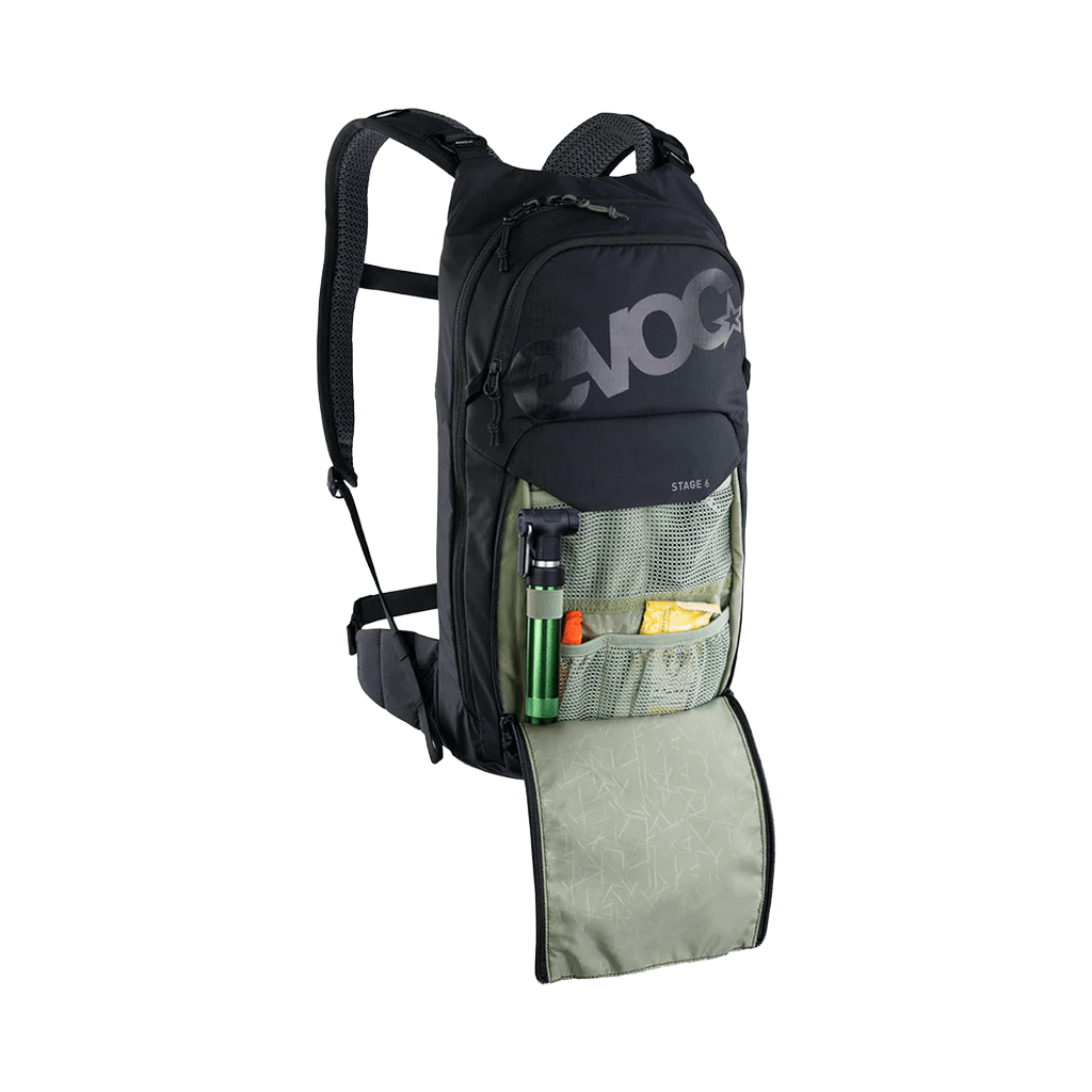 Hydration Pack EVOC Stage 6 W/ 2L Bladder - Black - Genetik Sport