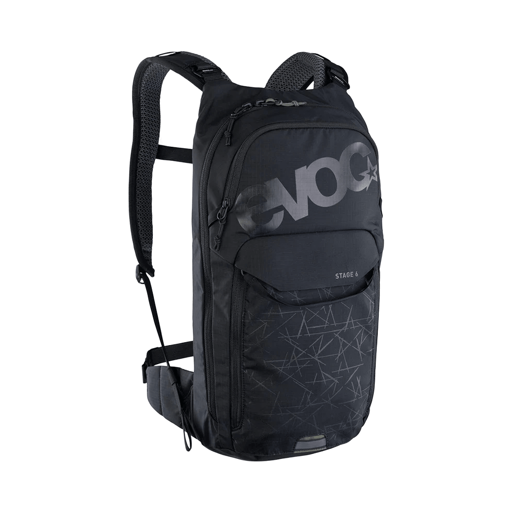 Hydration Pack EVOC Stage 6 W/ 2L Bladder - Black - Genetik Sport