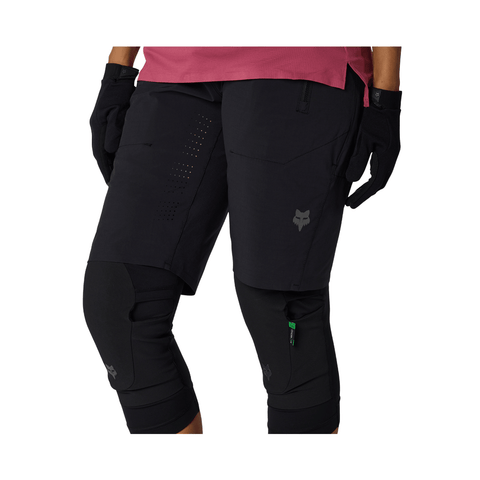 Shorts Fox Womens Flexair - Black - Genetik Sport