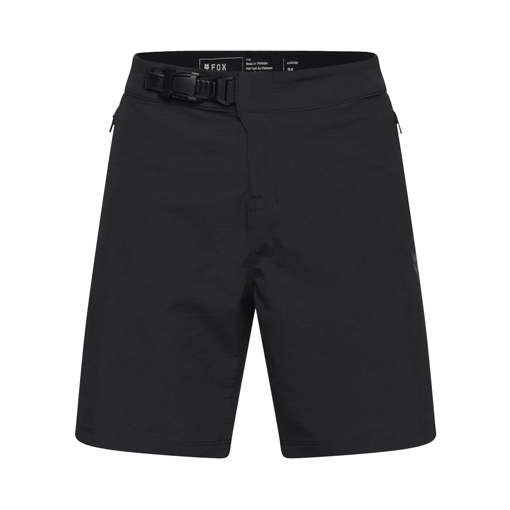 Shorts Fox Youth Ranger with Liner - Black - Genetik Sport