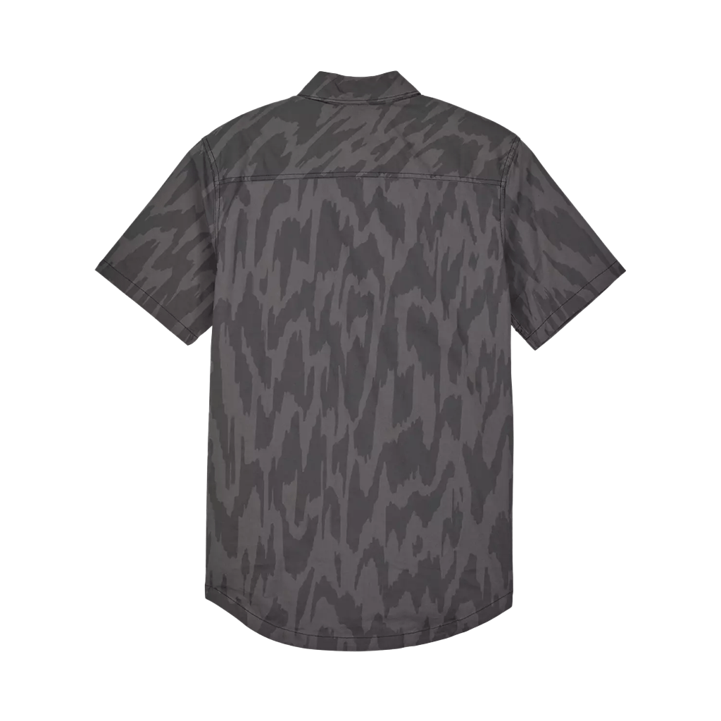 Woven Shirt Fox Mens Swarmer SS - Black - Genetik Sport