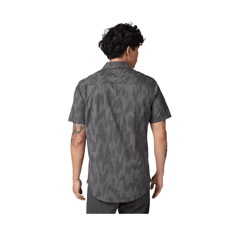 Woven Shirt Fox Mens Swarmer SS - Black - Genetik Sport