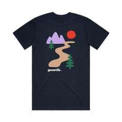 T-Shirt Genetik Trails - Navy - Genetik Sport