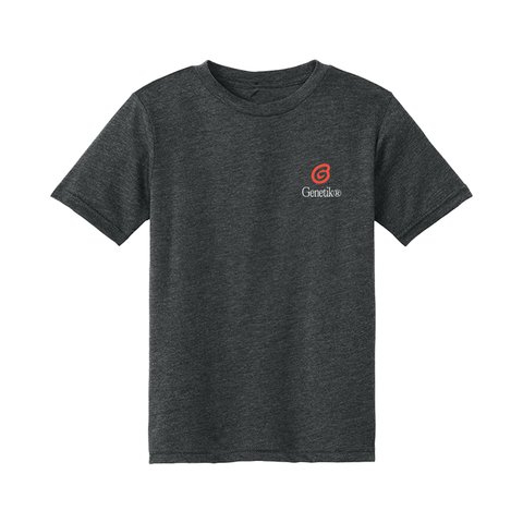 Youth Tech T-Shirt Genetik "G" - Black Heathered - Genetik Sport