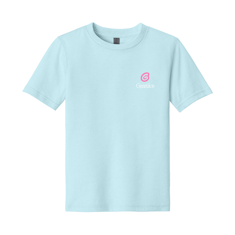 Youth Tech T-Shirt Genetik "G" - Pale Blue - Genetik Sport