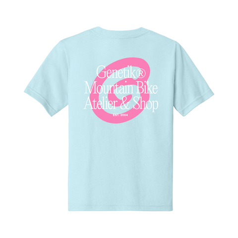 Youth Tech T-Shirt Genetik "G" - Pale Blue - Genetik Sport