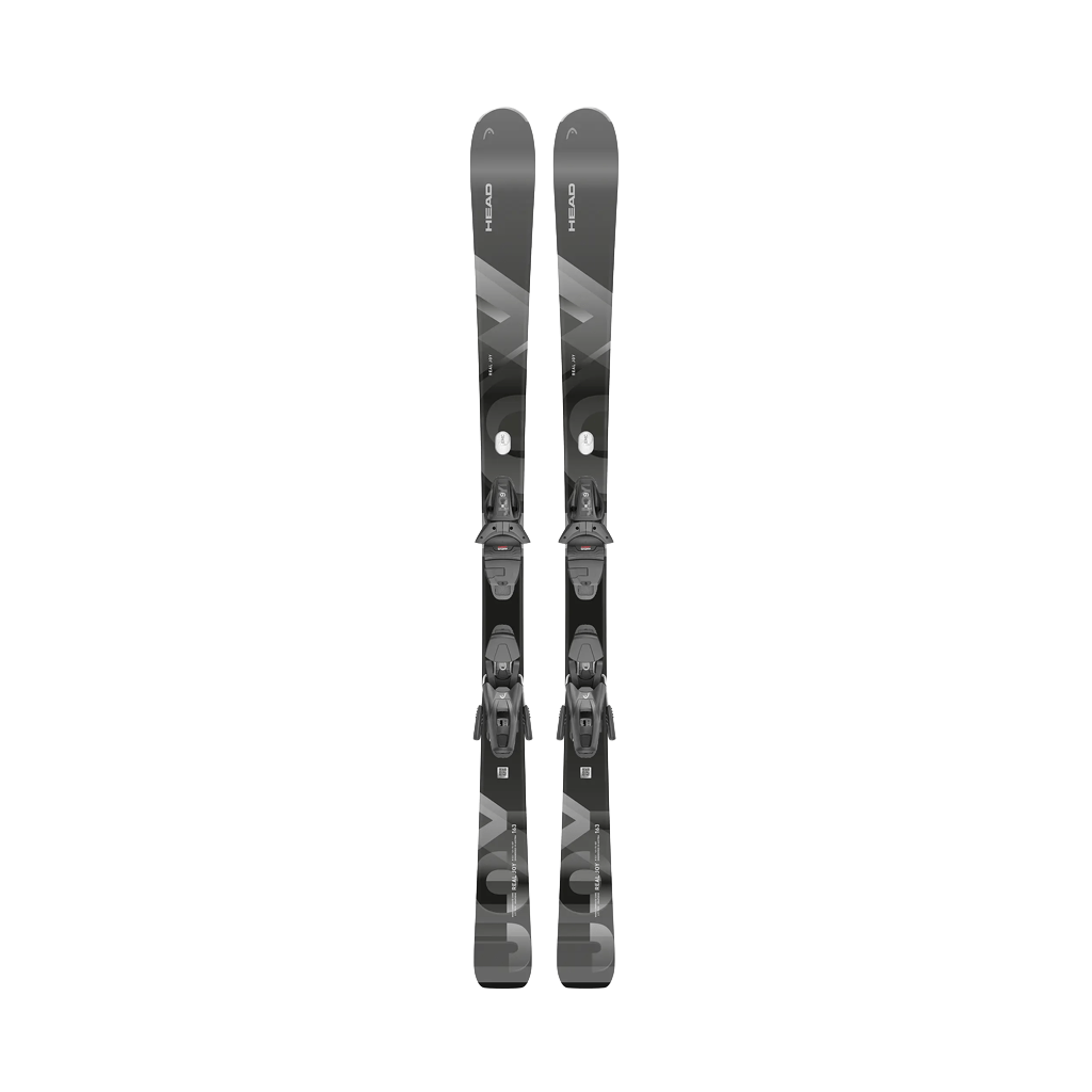 Women's Skis Head e.Real Joy + JOY 9 GW SLR - Black - Genetik Sport