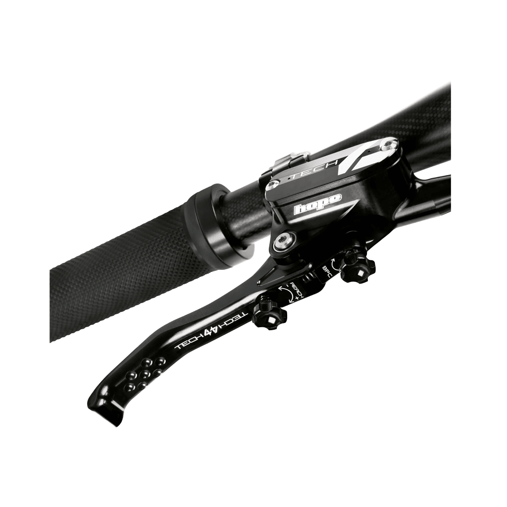 Disc Brake Hope Tech 4 V4 Braided LH - Black/Black - Genetik Sport