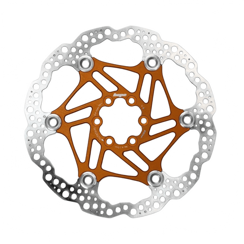Rotor Hope Floating 180mm 6 - Bolt - Orange - Genetik Sport