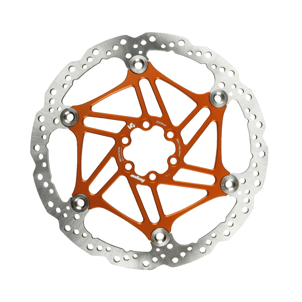 Rotor Hope V4 Vented 6 - Bolts 203mm - Orange - Genetik Sport