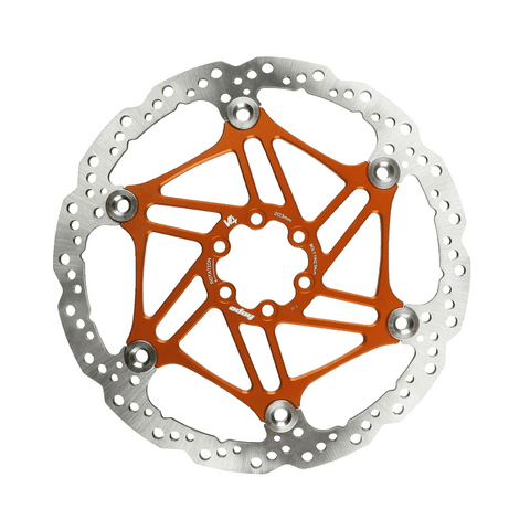 Rotor Hope V4 Vented 6 - Bolts 203mm - Orange - Genetik Sport