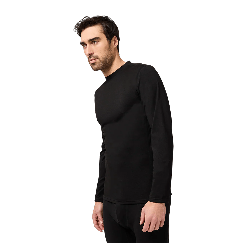 Baselayer Kombi Merinomix Pro Crew Top - Black - Genetik Sport