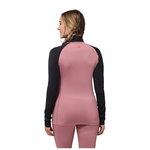 Baselayer Kombi Womens Redheat Extreme Zip - Nostalgia Rose - Genetik Sport